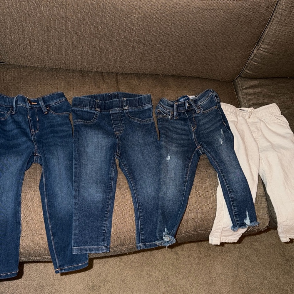 Girls Pants bundle 3 Old Navy, 1 Walmart